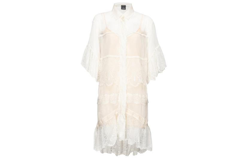 

PINKO Платье с длинными рукавами женское белое