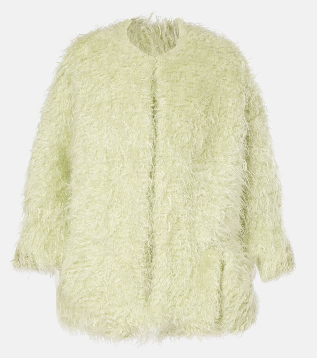 

Куртка из искусственной овчины Dries Van Noten, цвет mint