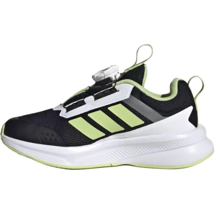 Детские кроссовки FORTARUN 4.0 с низким верхом, устойчивые к истиранию Adidas, черный/зеленый — фото 2