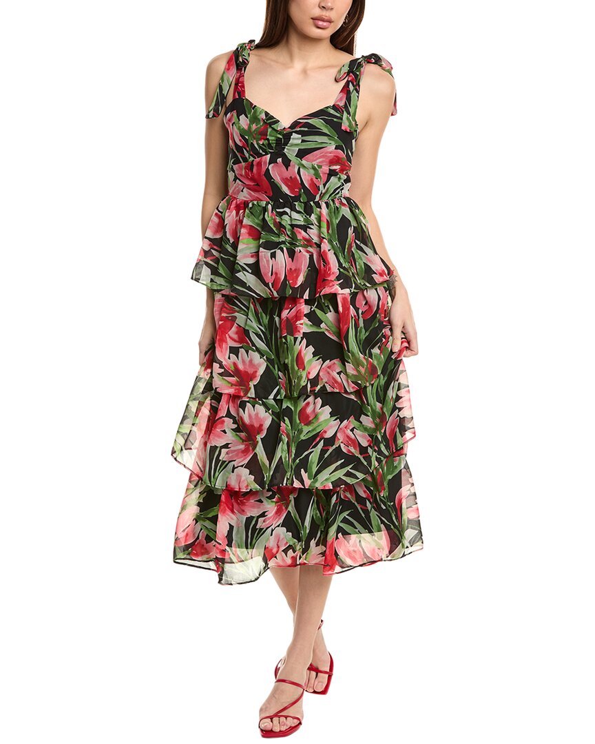 

Джордан Шифоновое Платье А-силуэта Julia Jordan, черный