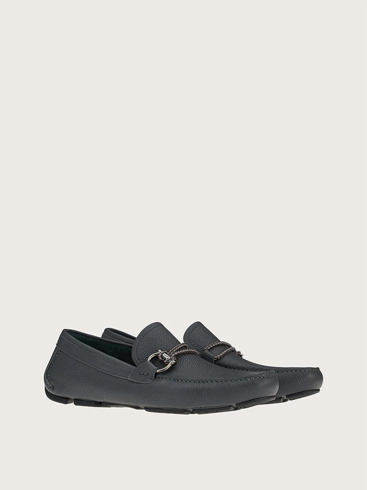 Мужские повседневные туфли Gancini серого цвета Salvatore Ferragamo, серый — фото 2