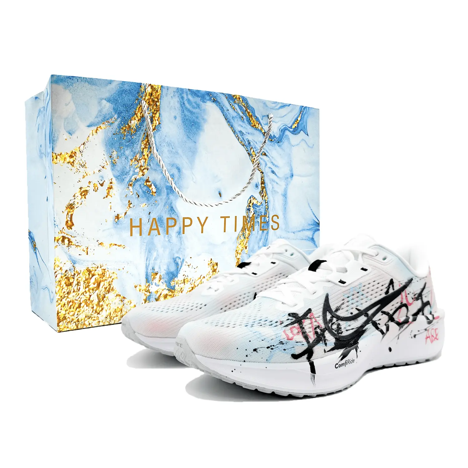 

Nike Кроссовки Quest 6 с амортизацией и воздухопроницаемостью, низкие, повседневные, для тренировок, поездок на работу, мужские, черно-белые