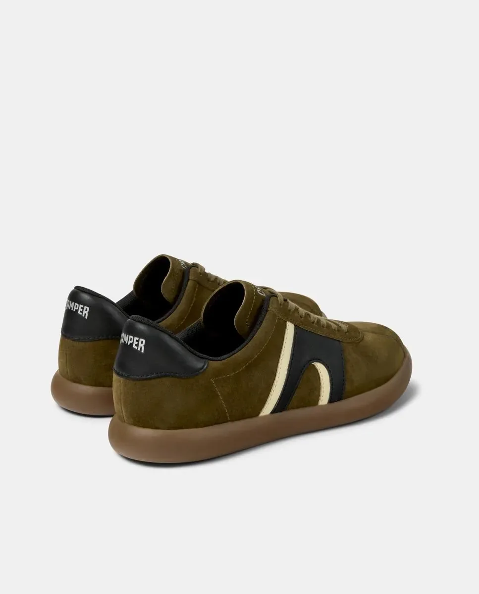 Мужские кожаные туфли Pelotas Soller на шнурках Camper, Verde Militar — фото 2