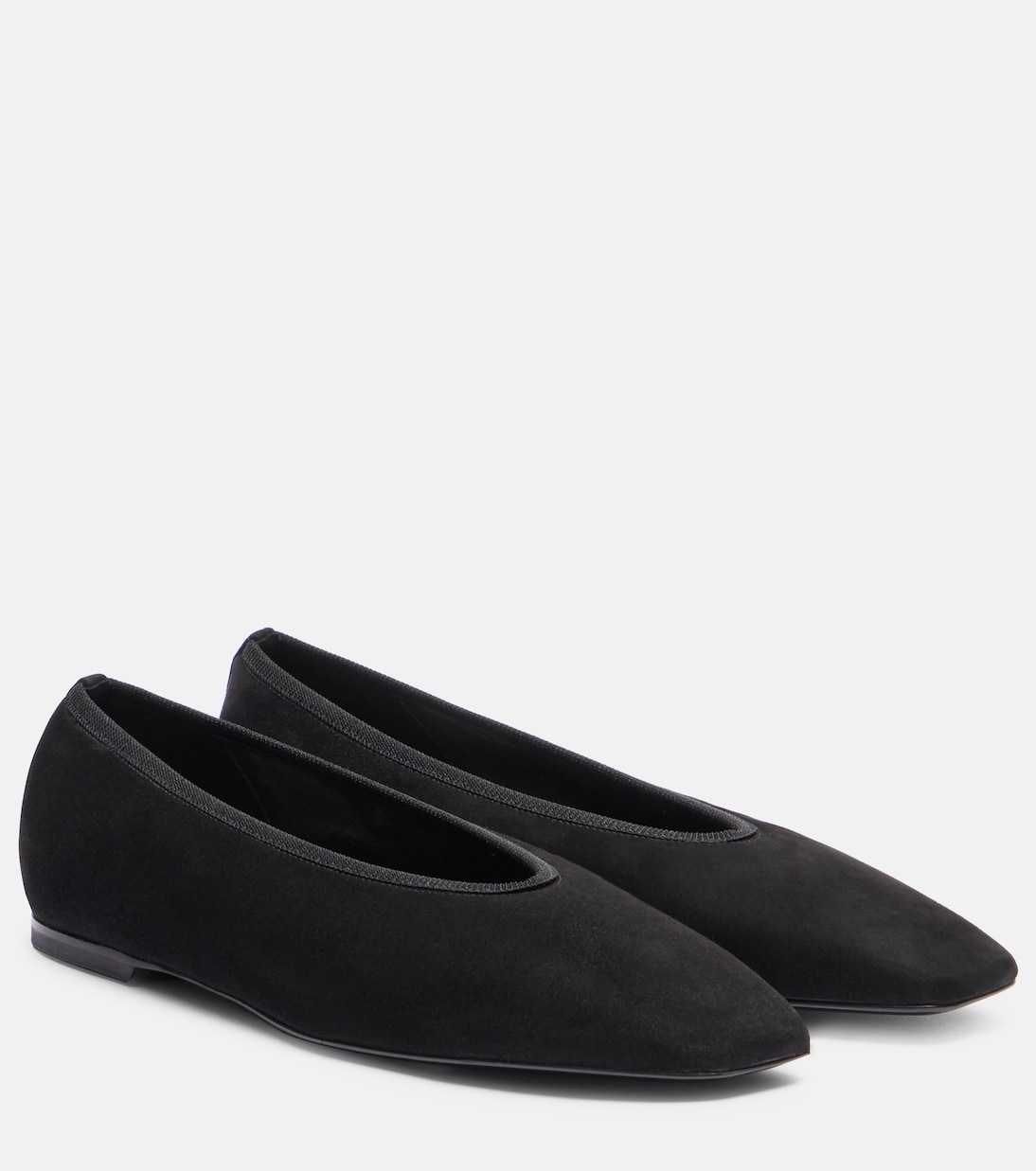 Балетки из замши Toteme, Black 001
