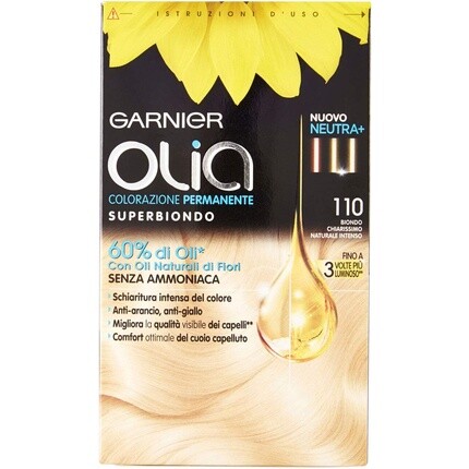 

Перманентная краска для волос Garnier 110 Очень светлый блондин, Olia