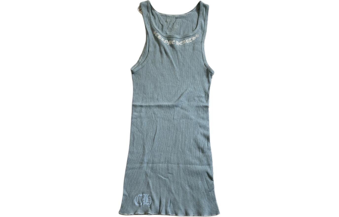 

Платье без рукавов женское синее Chrome Hearts