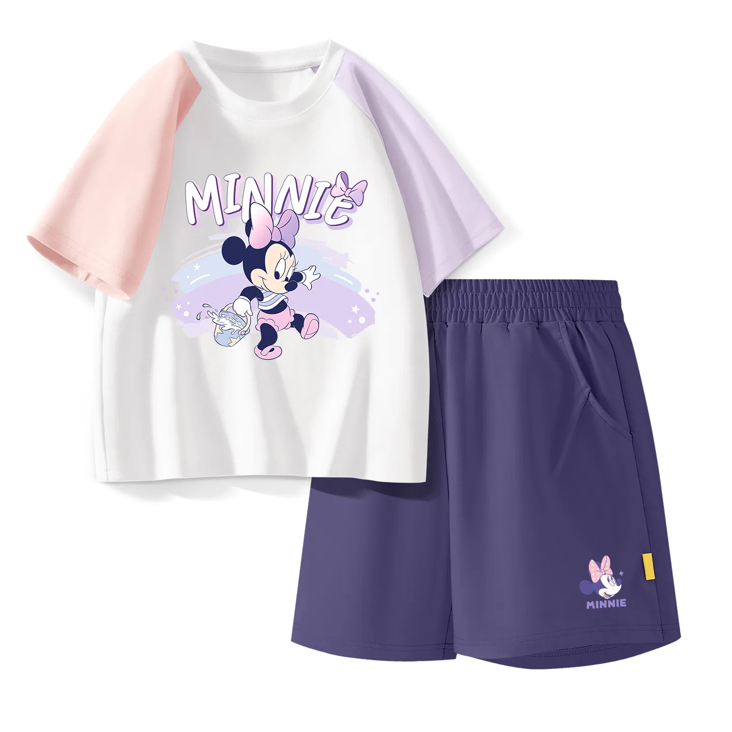Детский спортивный костюм Casual Sportswear 2 Piece Set Disney, Di Smile Nini K Green Pink+Di Smile Nini K_Bottom Right Milk Glutenous Pink — фото 3