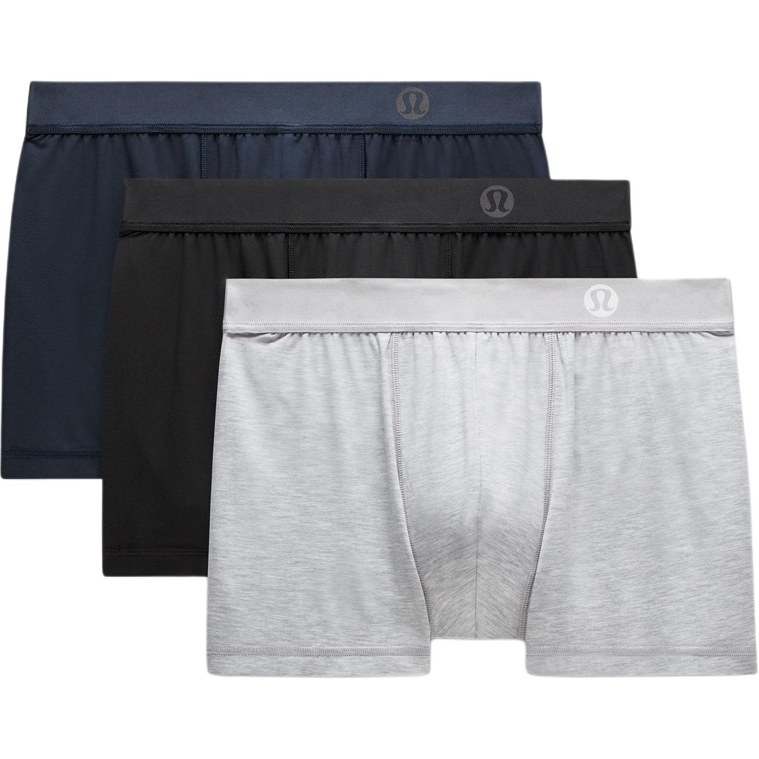 

Мужские боксеры 3 штуки Lululemon, черный/синий/серебристый