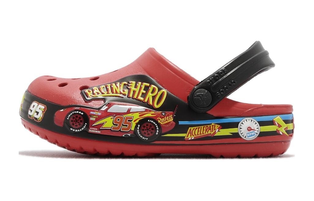

Disney X Band Clog Toddler 'Веселые машинки с лампочками - Пламя' Crocs, красный