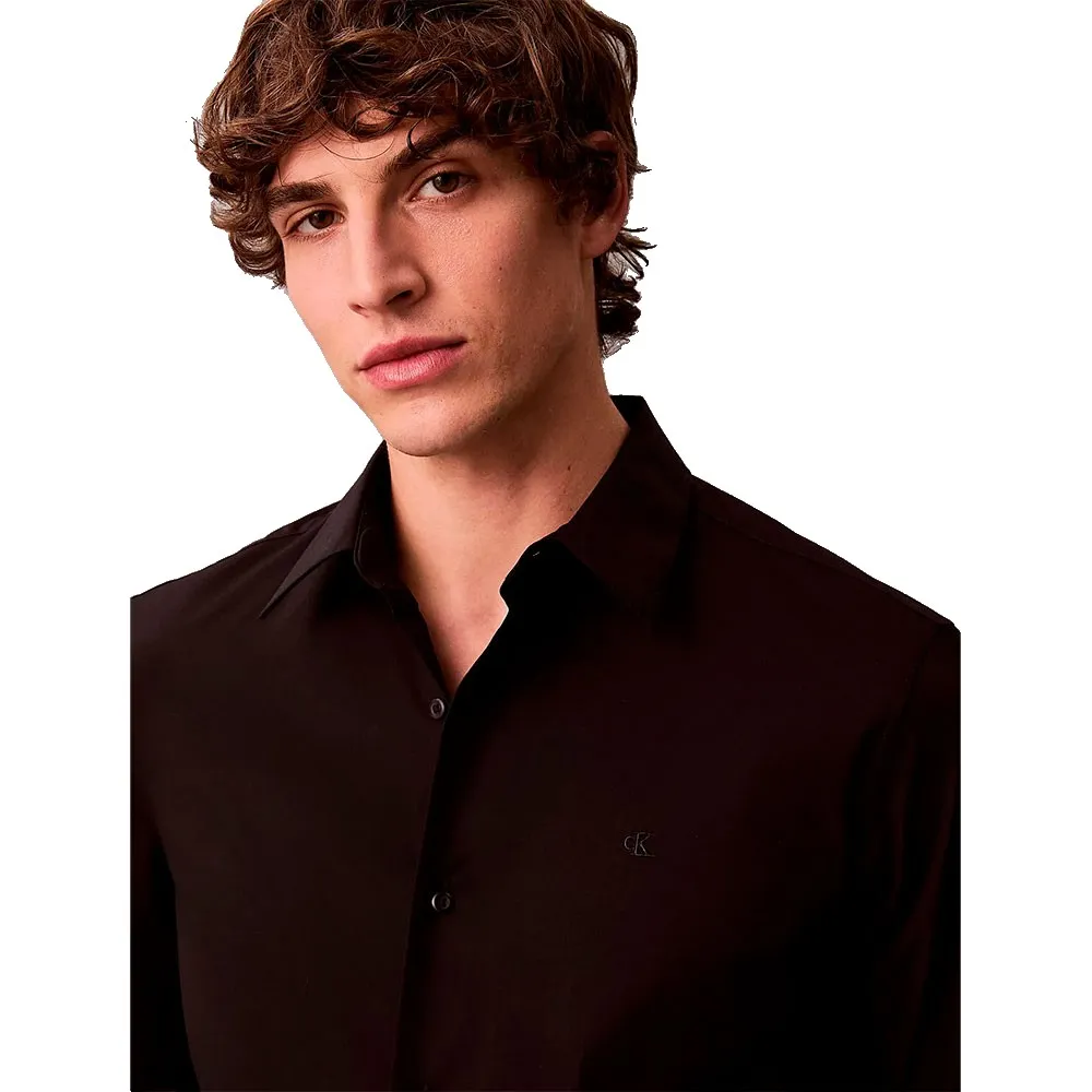 Рубашка с длинным рукавом Calvin Klein LV04LB148G, коричневый — фото 3