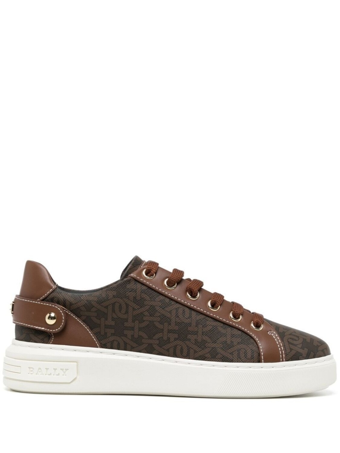 

Bally кроссовки со вставками, коричневый