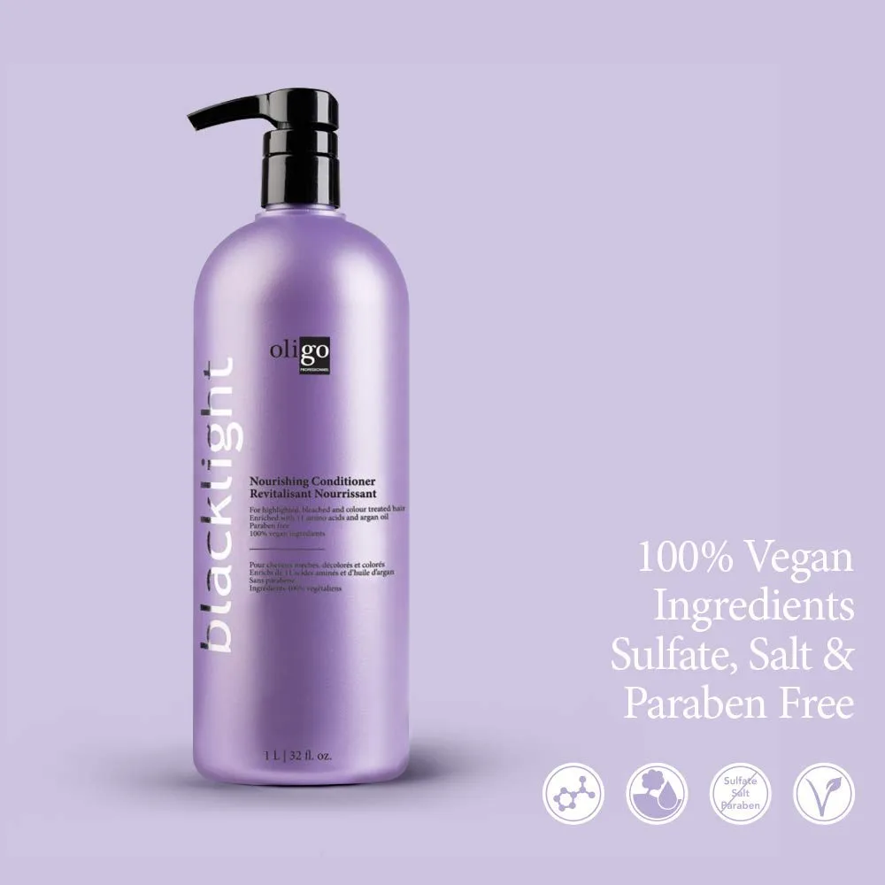 Питательный кондиционер Oligo Professionnel Blacklight | Без парабенов | Увлажняющий | Подходит для веганов | Длительное сохранение цвета 946 мл (.) — фото 3