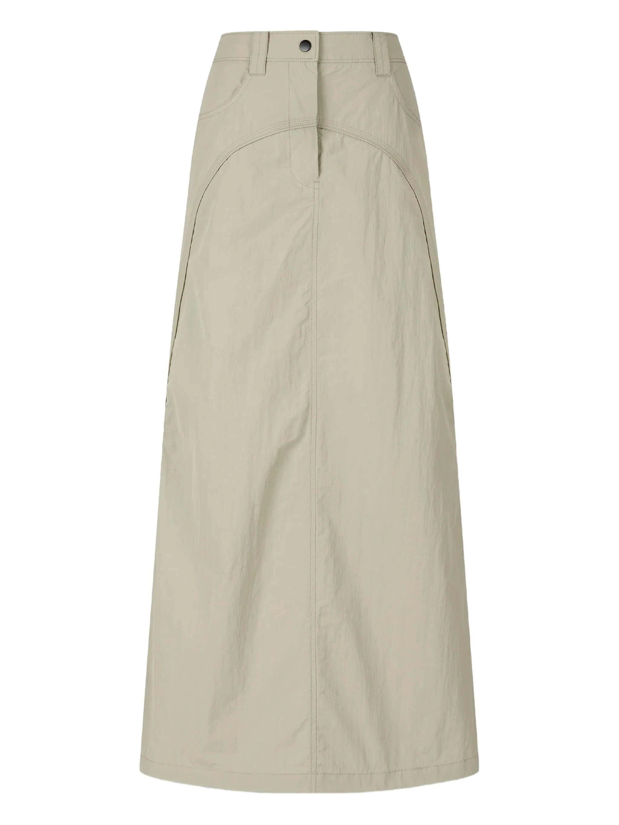 

Юбка макси с накладным карманом Studio Tomboy, бежевый