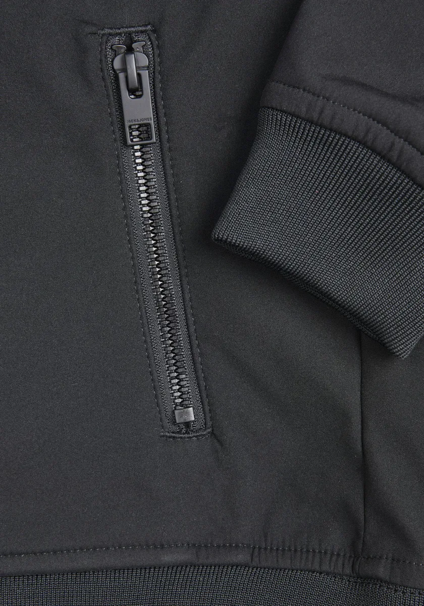 Куртка софтшелл Jack & Jones для детей "JJEBASIC SOFTSHELL HOOD SN JNR", с капюшоном Jack & Jones Junior, черный — фото 3