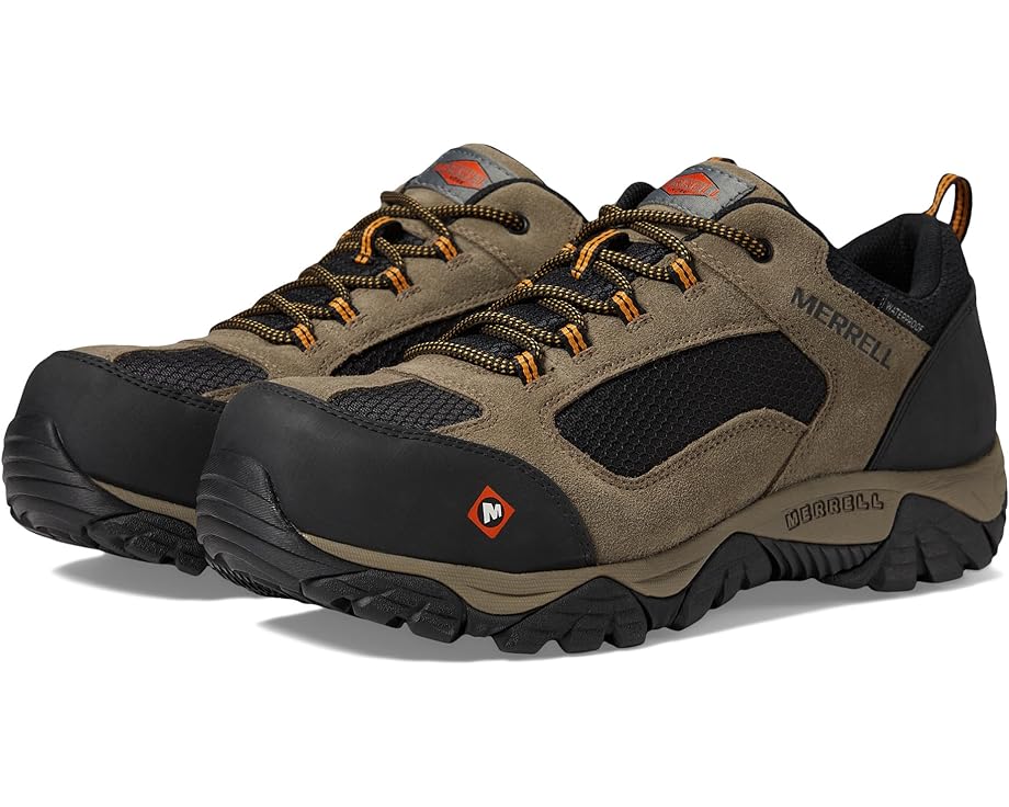 

Кроссовки Merrell Work Moab Onset Waterproof Composite Toe, цвет Walnut, Серый, Кроссовки Merrell Work Moab Onset Waterproof Composite Toe, цвет Walnut