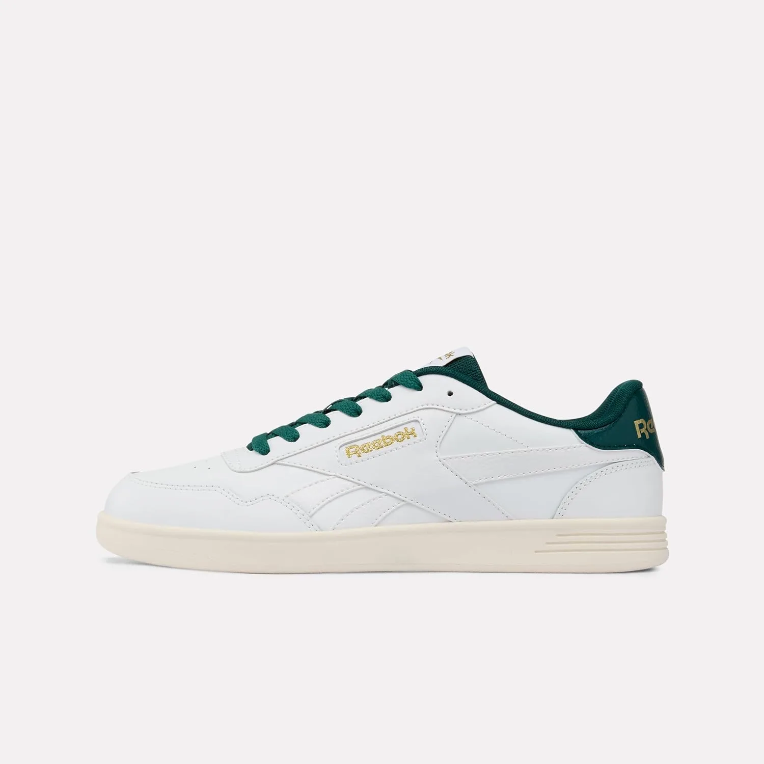 Кроссовки Reebok унисекс Reebok Court Advance, белый/зеленый/золотой — фото 3