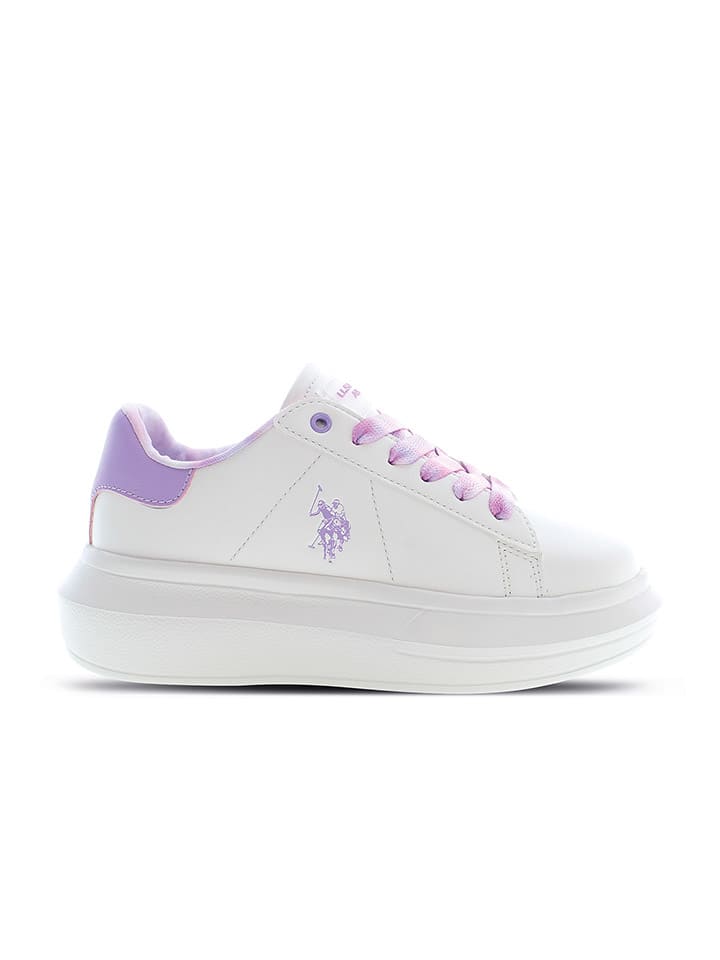 

Кроссовки на шнуровке U.S. Polo Assn., цвет weiß/lila