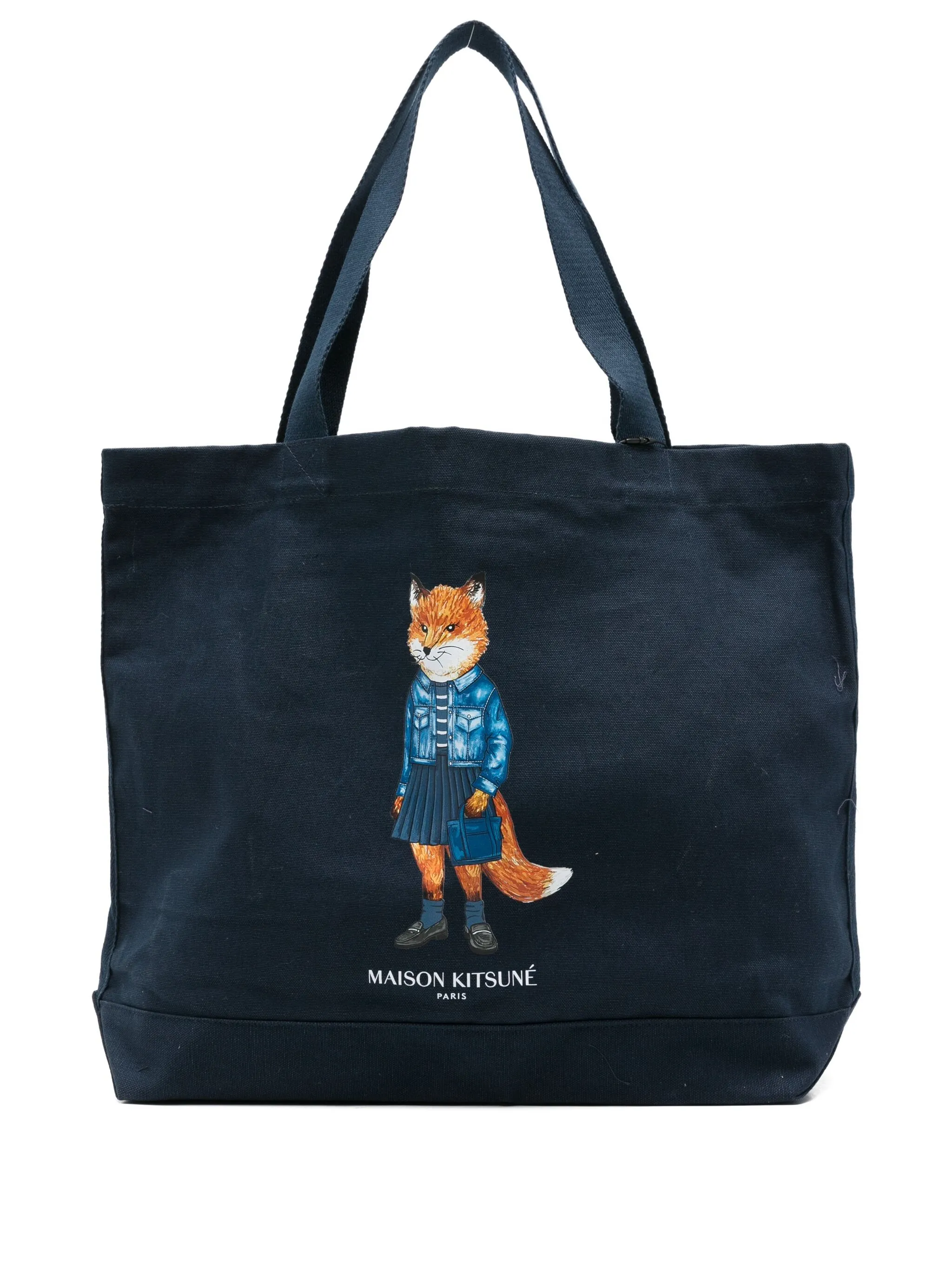 

Сумка-тоут Dressed Fox Maison Kitsuné, синий