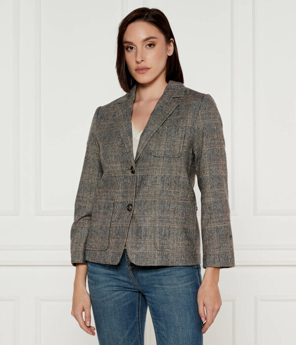 

Пиджак женский Tommy Hilfiger из шерсти, серый