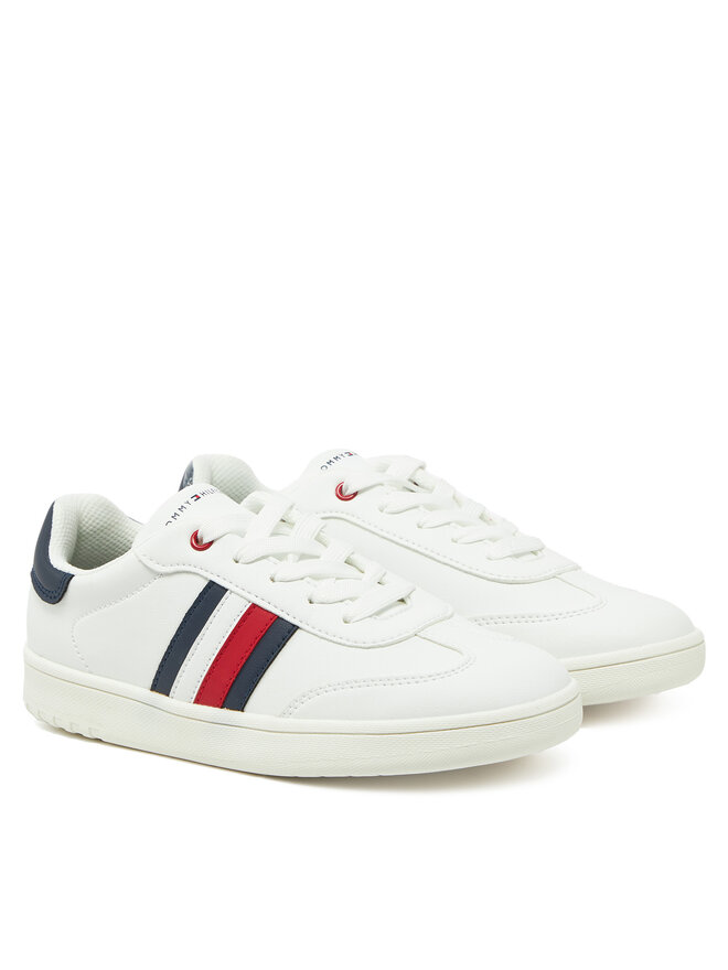 Кроссовки Tommy Hilfiger Stripe Low Cut Lace-Up Sneaker T3X9-33850-1355 S, белый — фото 2