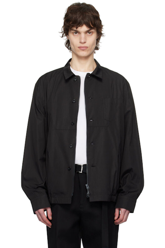 

Черная куртка из хлопкового поплина sacai