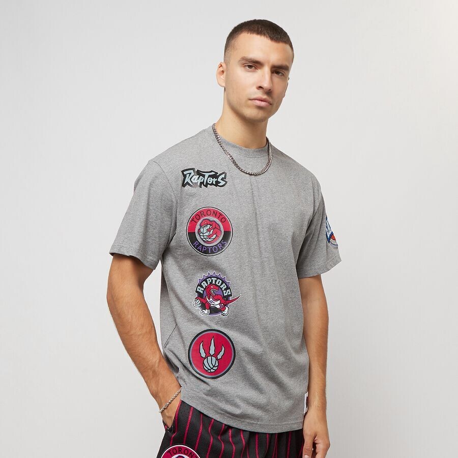 

Футболка NBA Toronto Raptors City Collection Mitchell & Ness, цвет grey heather