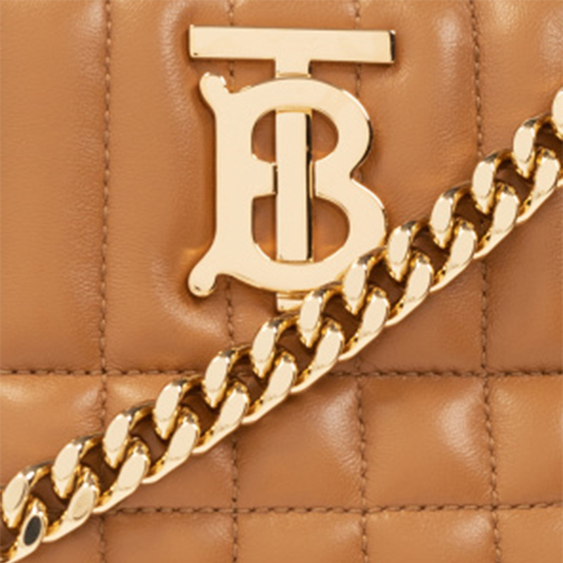 

Сумка через плечо из ягненка, женская коричневая Burberry