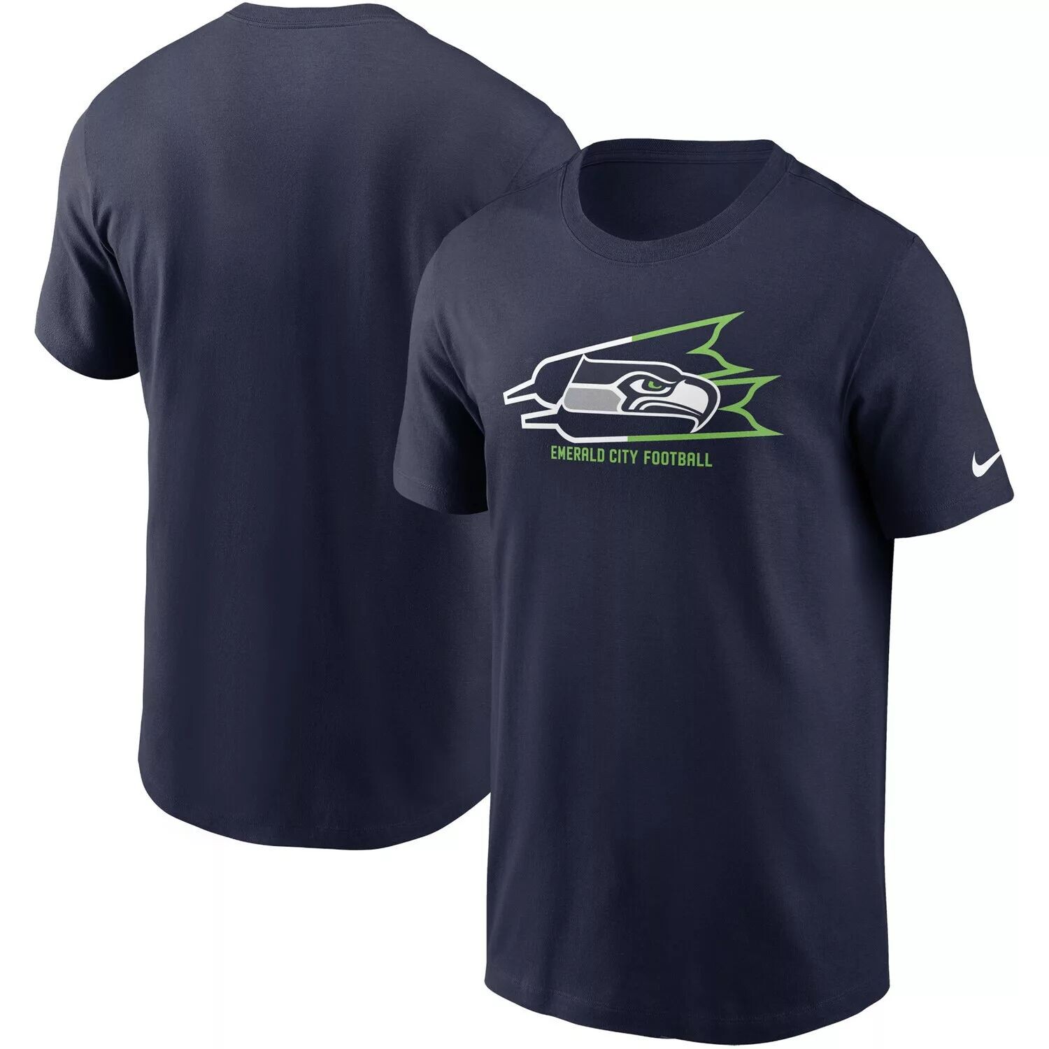 

Мужская темно-синяя футболка Seattle Seahawks Essential с местной фразой Nike, Синий, Мужская темно-синяя футболка Seattle Seahawks Essential с местной фразой Nike
