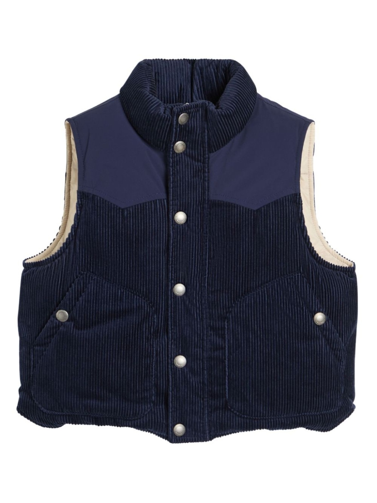 

Жилет с подкладкой из гусиного пуха Brunello Cucinelli Kids, синий