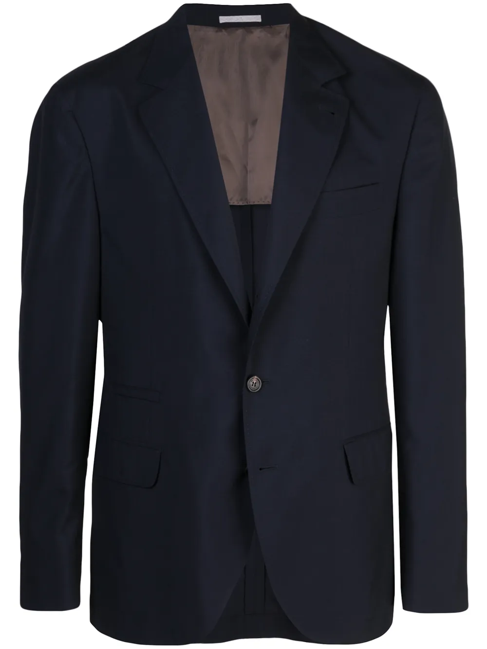 

Пиджак с V-образным вырезом Brunello Cucinelli, синий