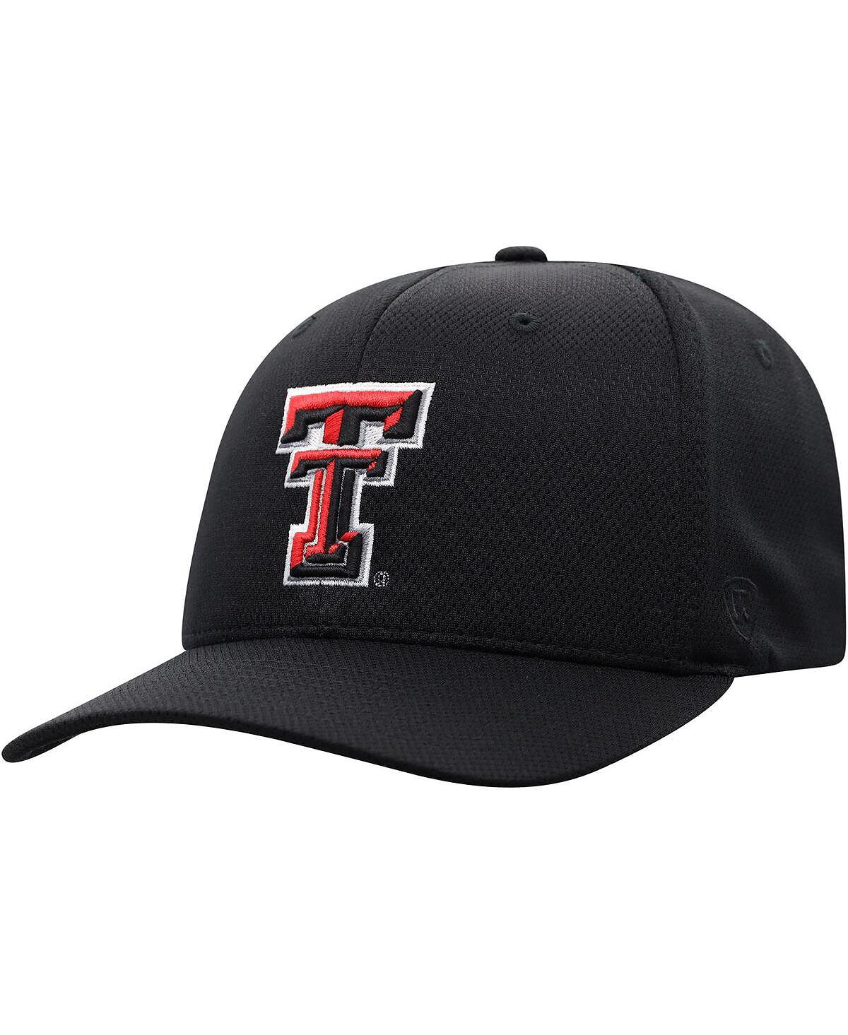 

Мужская черная кепка с логотипом Texas Tech Red Raiders Reflex Top of the World