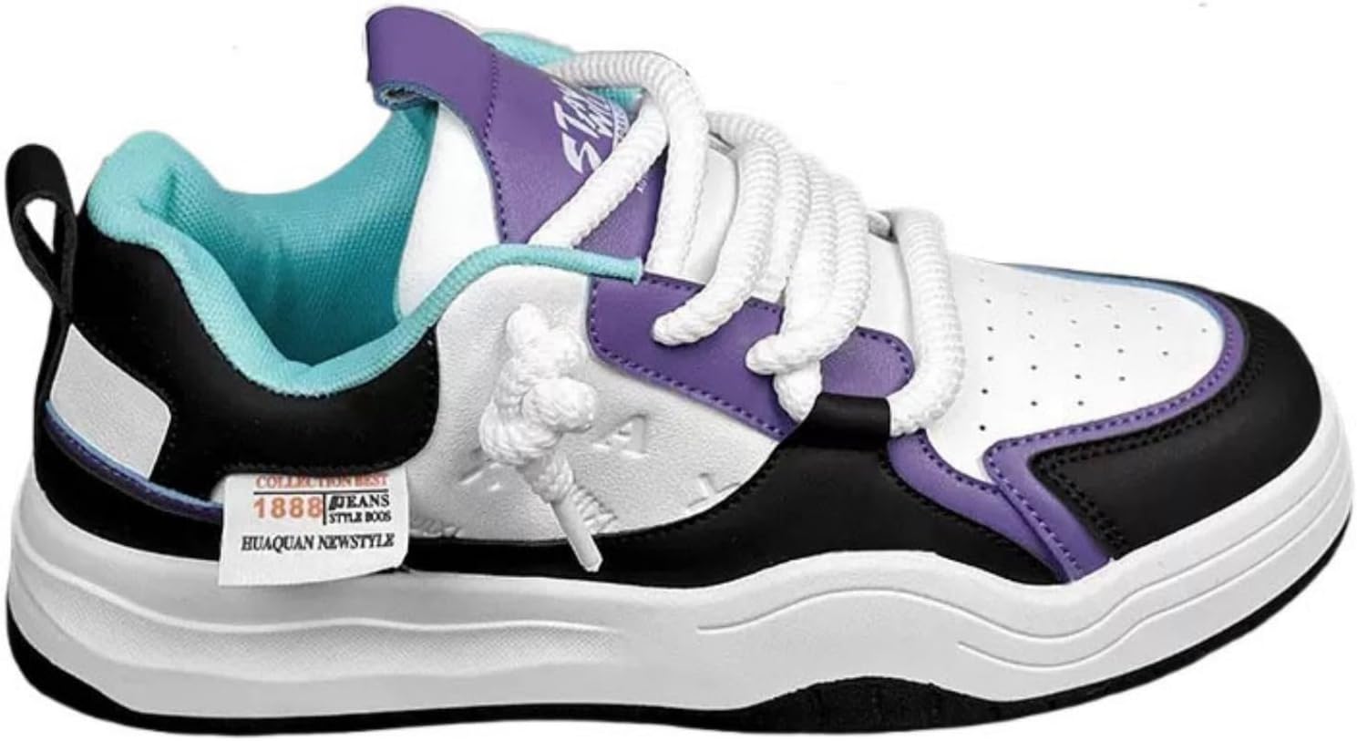 

Мужские массивные кроссовки Y2K ретро Star, удобные износостойкие кроссовки для скейтборда, повседневная обувь для прогулок, размеры 7-9,5 Generic, фиолетовый