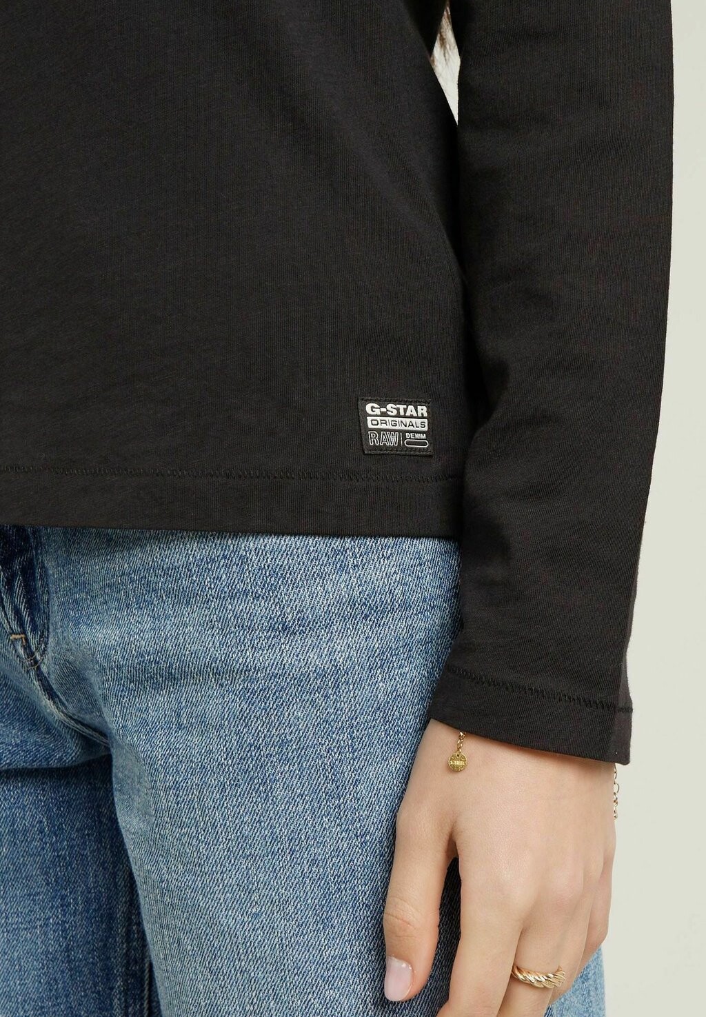 

Топ с длинными рукавами FRONT SEAM G-STAR, черный