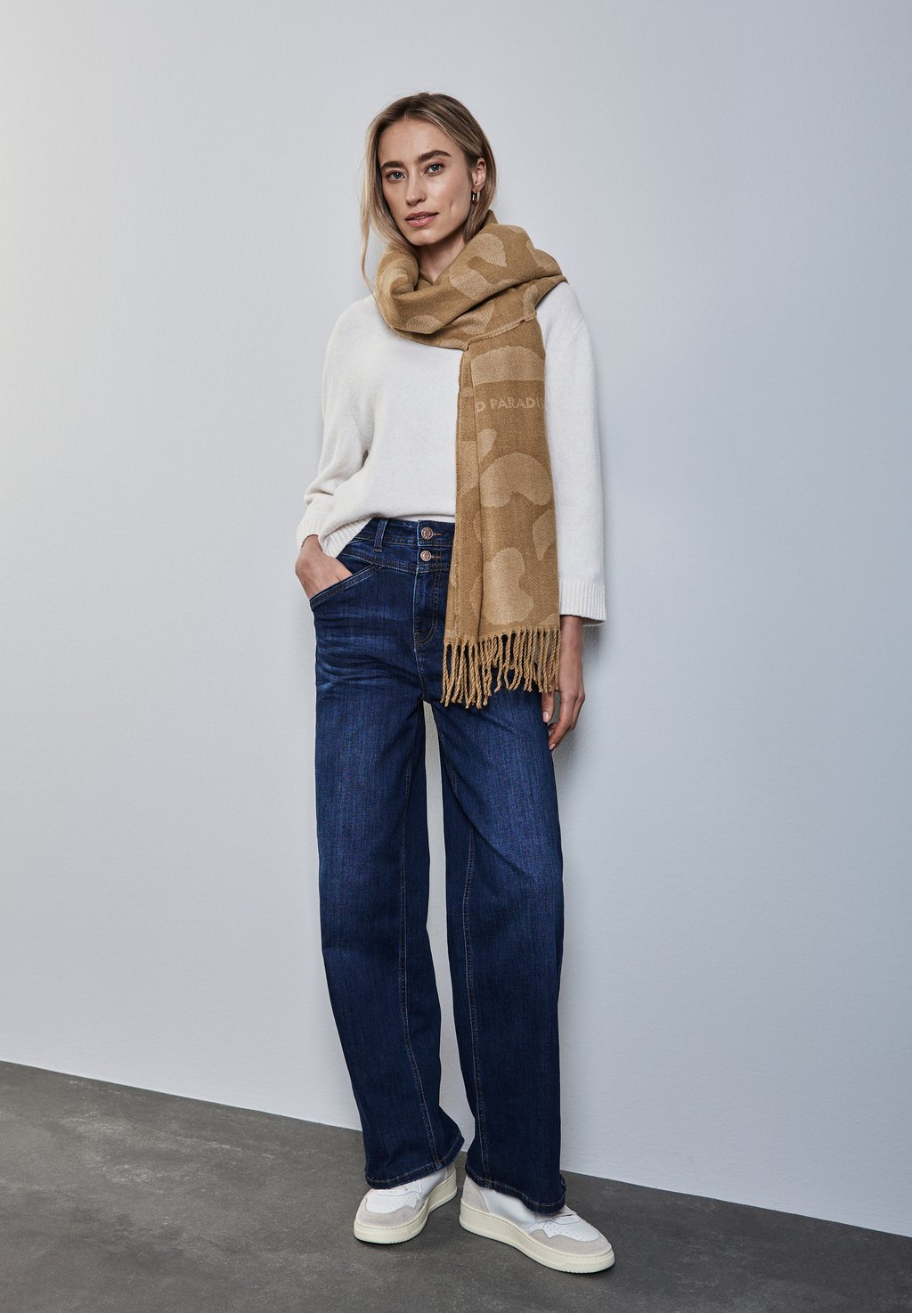 

Шарф SOFTER JAQUARD Street One, песочный
