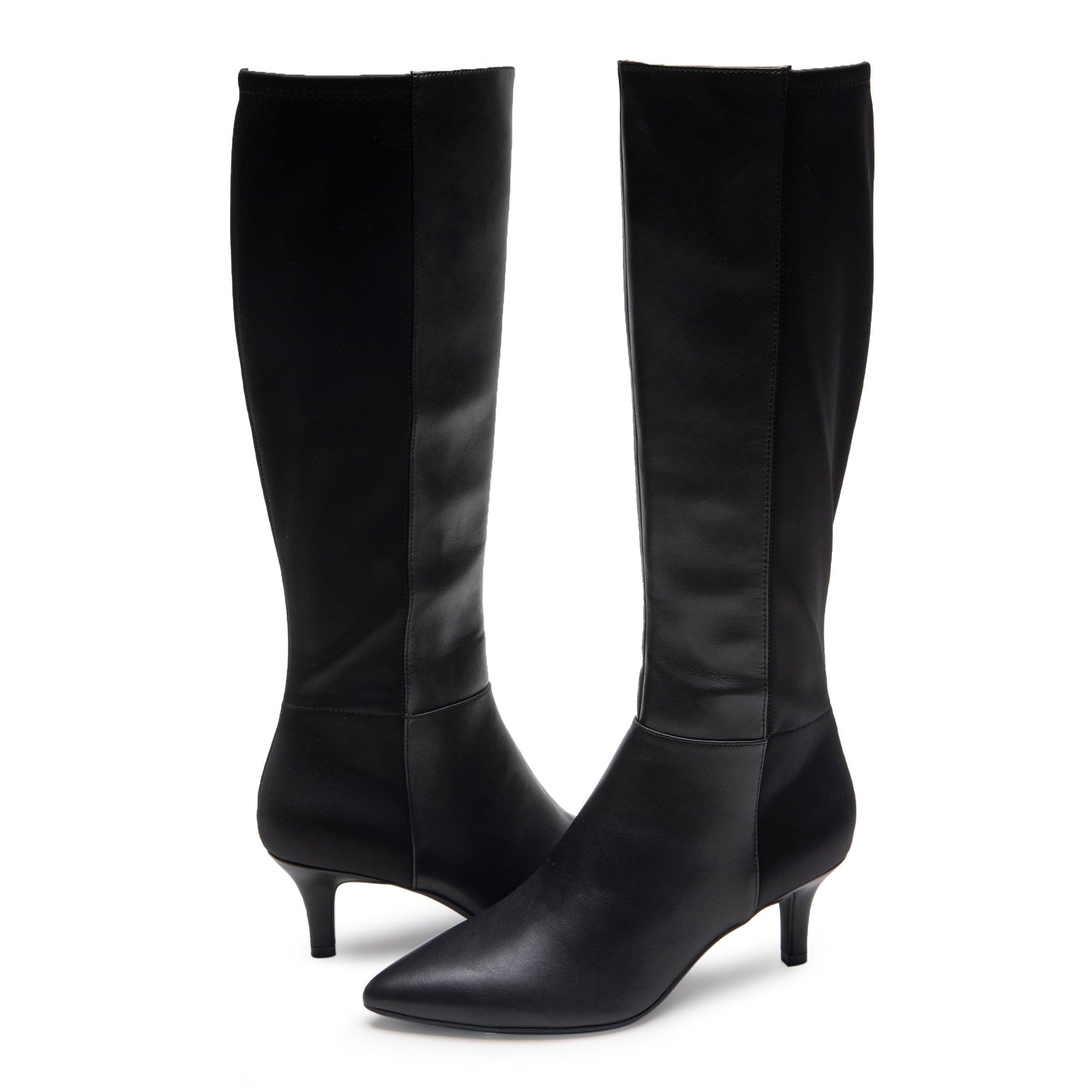 Ботинки Aerosoles Epic2 Kitten Heel Tall Boot, Black Faux Leather