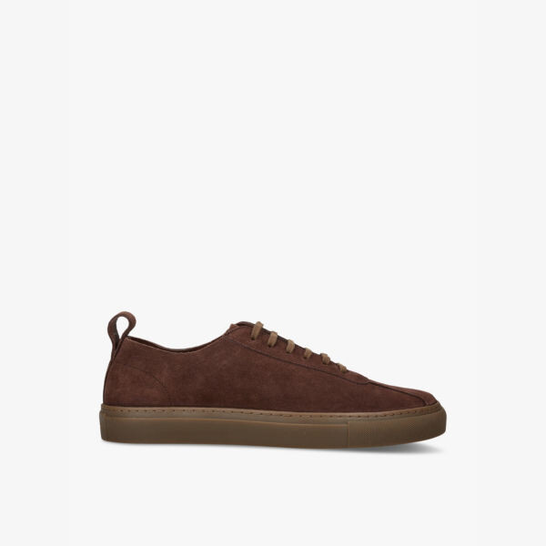 Кроссовки 1 u замшевые низкие теннисные туфли Grenson, коричневый
