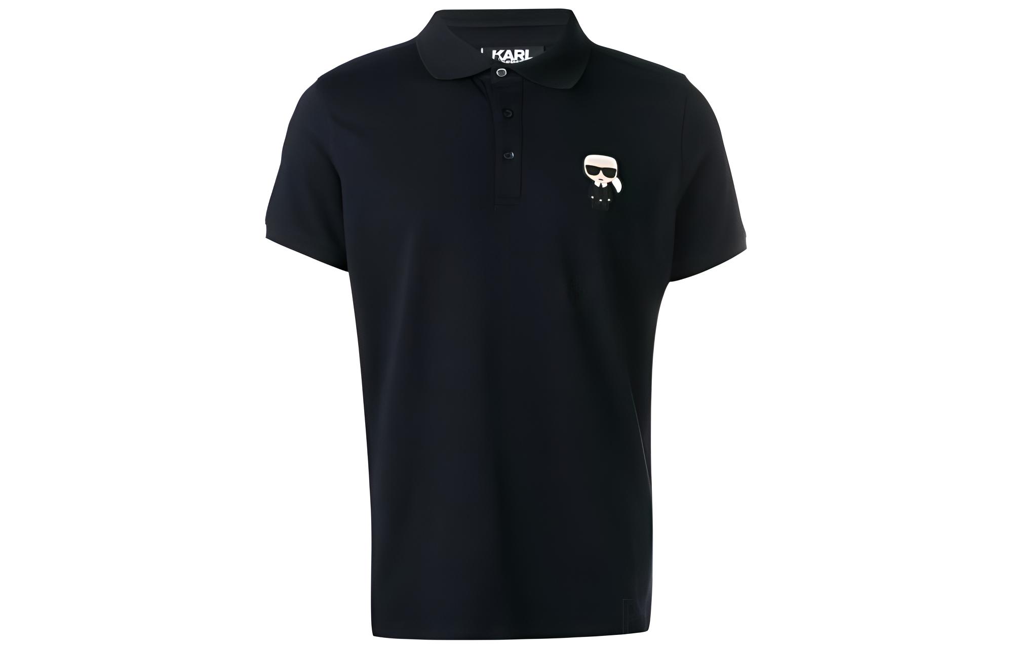 

KARL LAGERFELD / Karl Lagerfeld Jeans Поло Karl Lagerfeld мужское черное