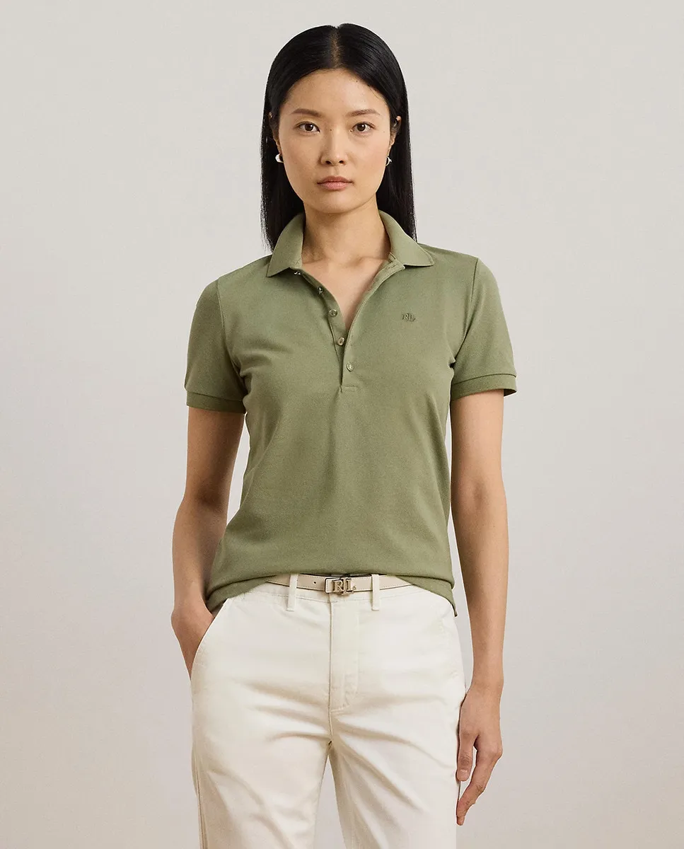 

Женская рубашка поло с коротким рукавом Lauren Ralph Lauren, зеленый