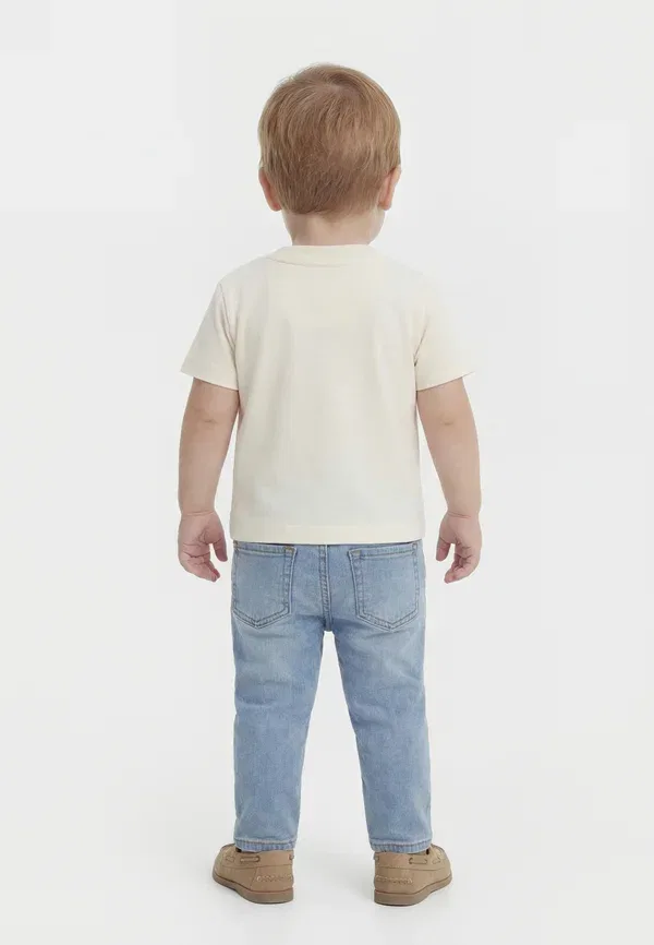 Футболка с принтом Monologo Calvin Klein Jeans, тофу — фото 2