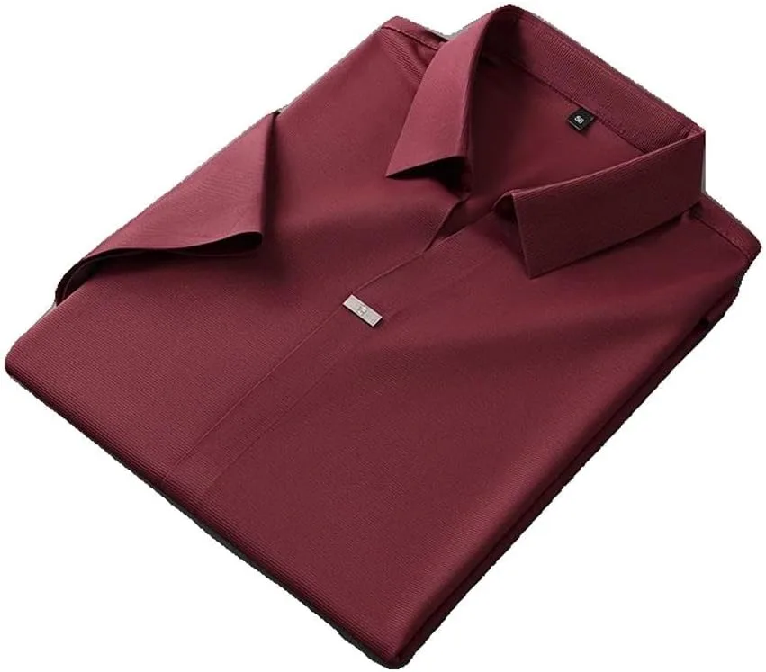 

Классическая мужская рубашка с коротким рукавом и нашивками из шелка Xingfenly