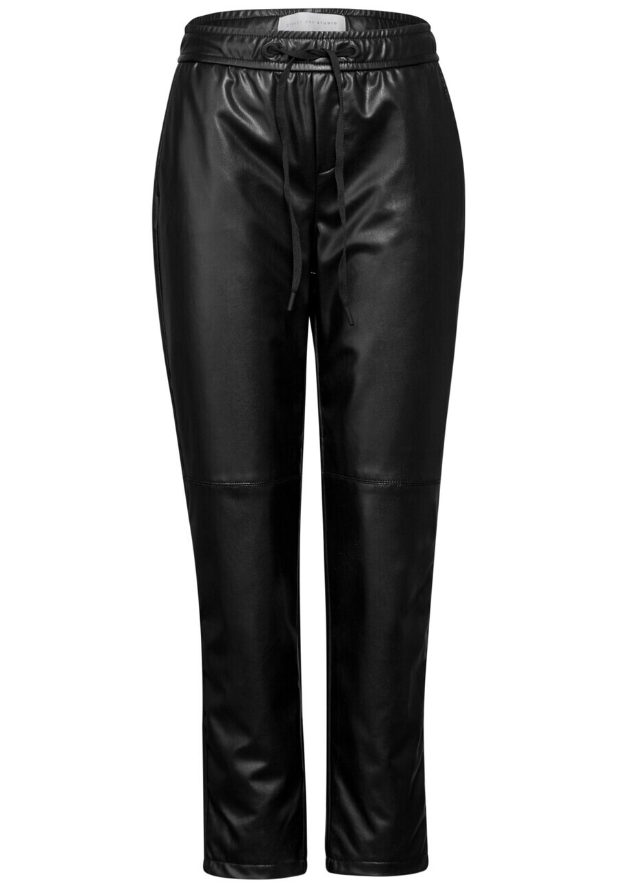 

Кожаные штаны Street One Studio Loose fit Pants, черный
