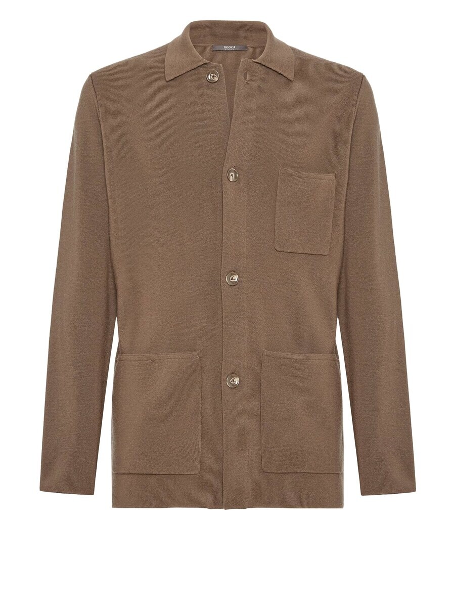 

Рубашка Boggi Milano Comfort fit Button Up, коричневый