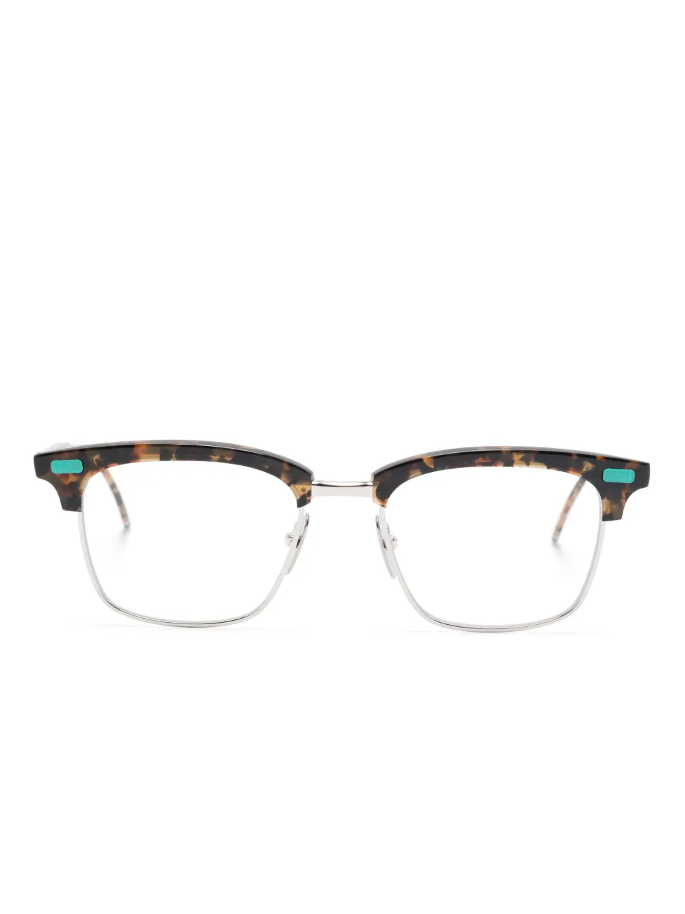 

Очки в квадратной оправе THOM BROWNE, коричневый