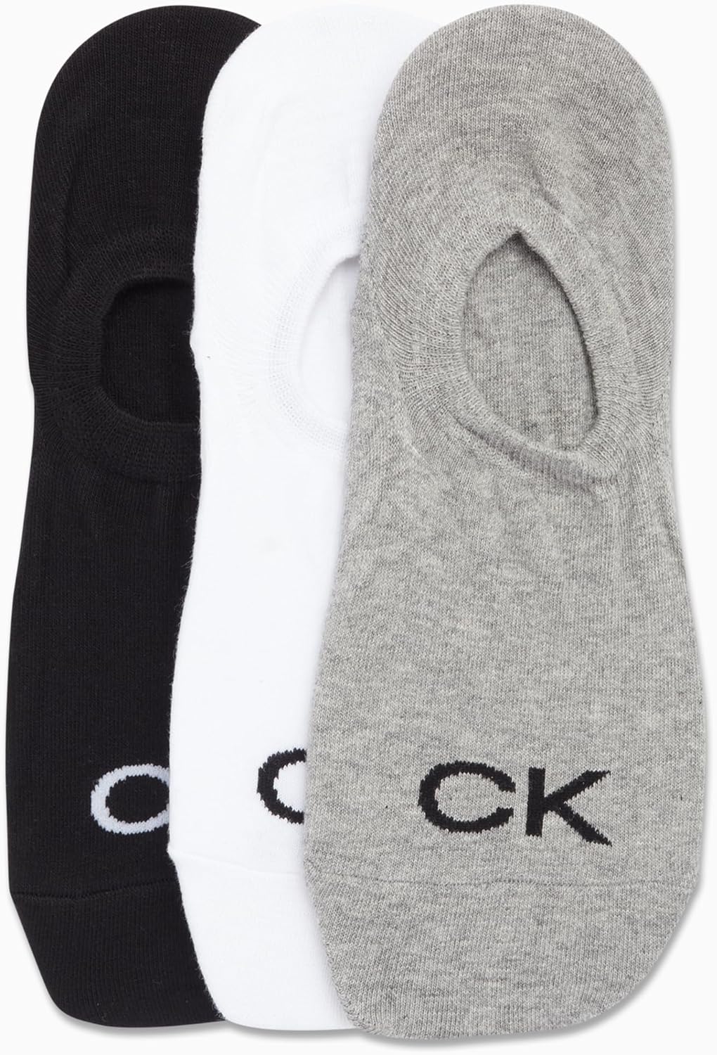 Мужские носки Calvin Klein No Show - 3 пары, мягкие, эластичные, с мягкой подкладкой, спортивные, повседневные, с низким вырезом, для мужчин, Assorted - Low — фото 3