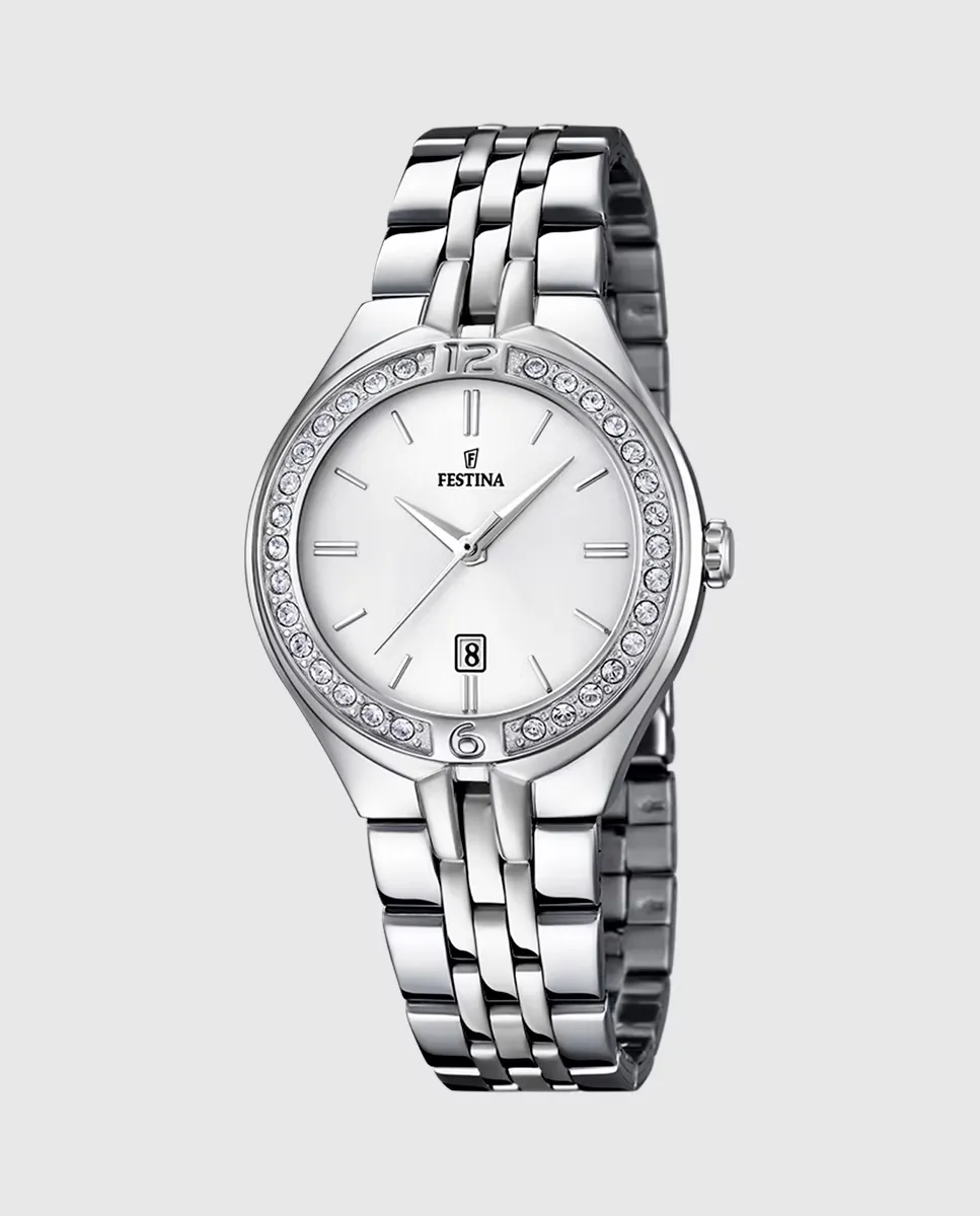 

Женские часы F16867/1 Mademoiselle из серебристой стали Festina, серебрянный