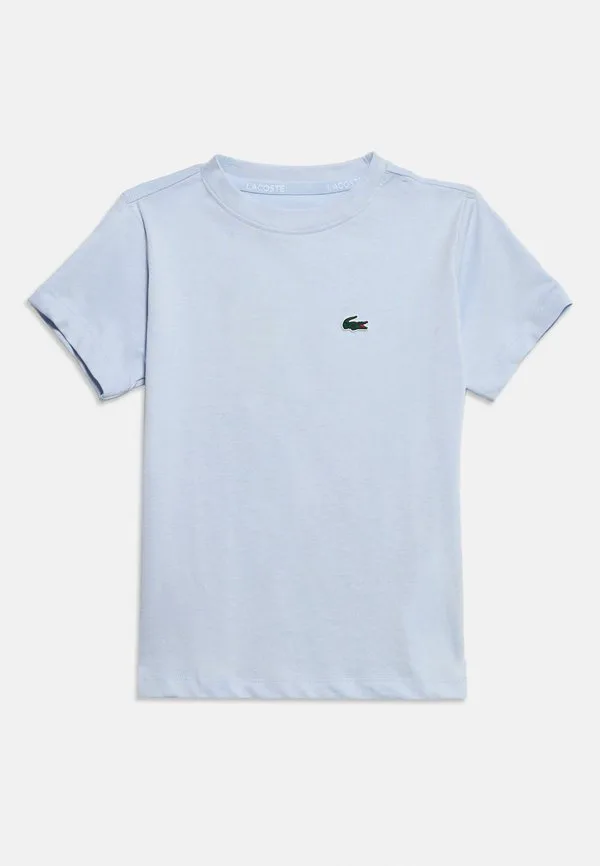 Классическая спортивная футболка с логотипом, унисекс, базовая футболка Lacoste, Light Blue — фото 3