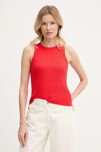 Топ без рукавов, красный Tommy Hilfiger