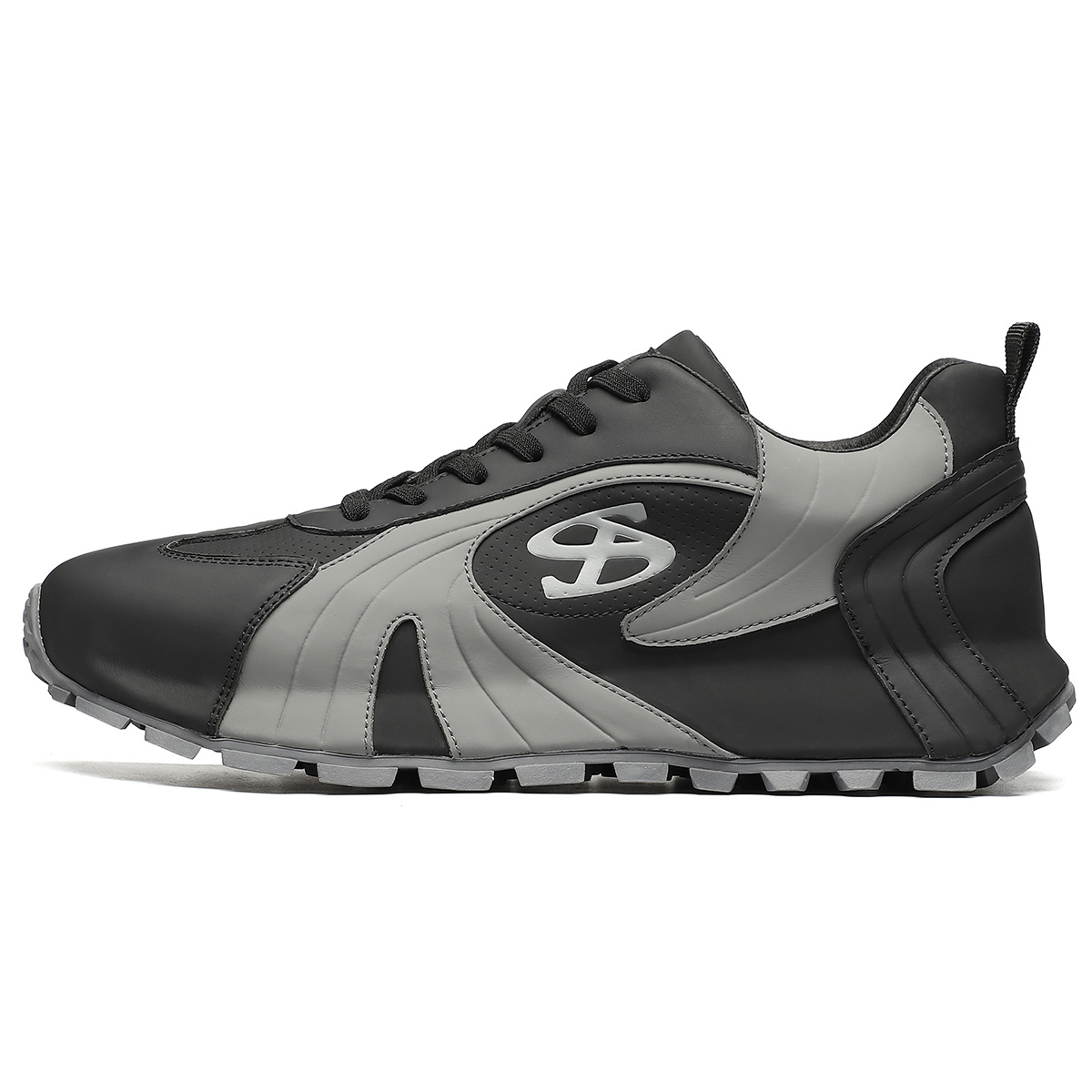 

Низкие повседневные туфли мужские ST&SAT, Black Gray