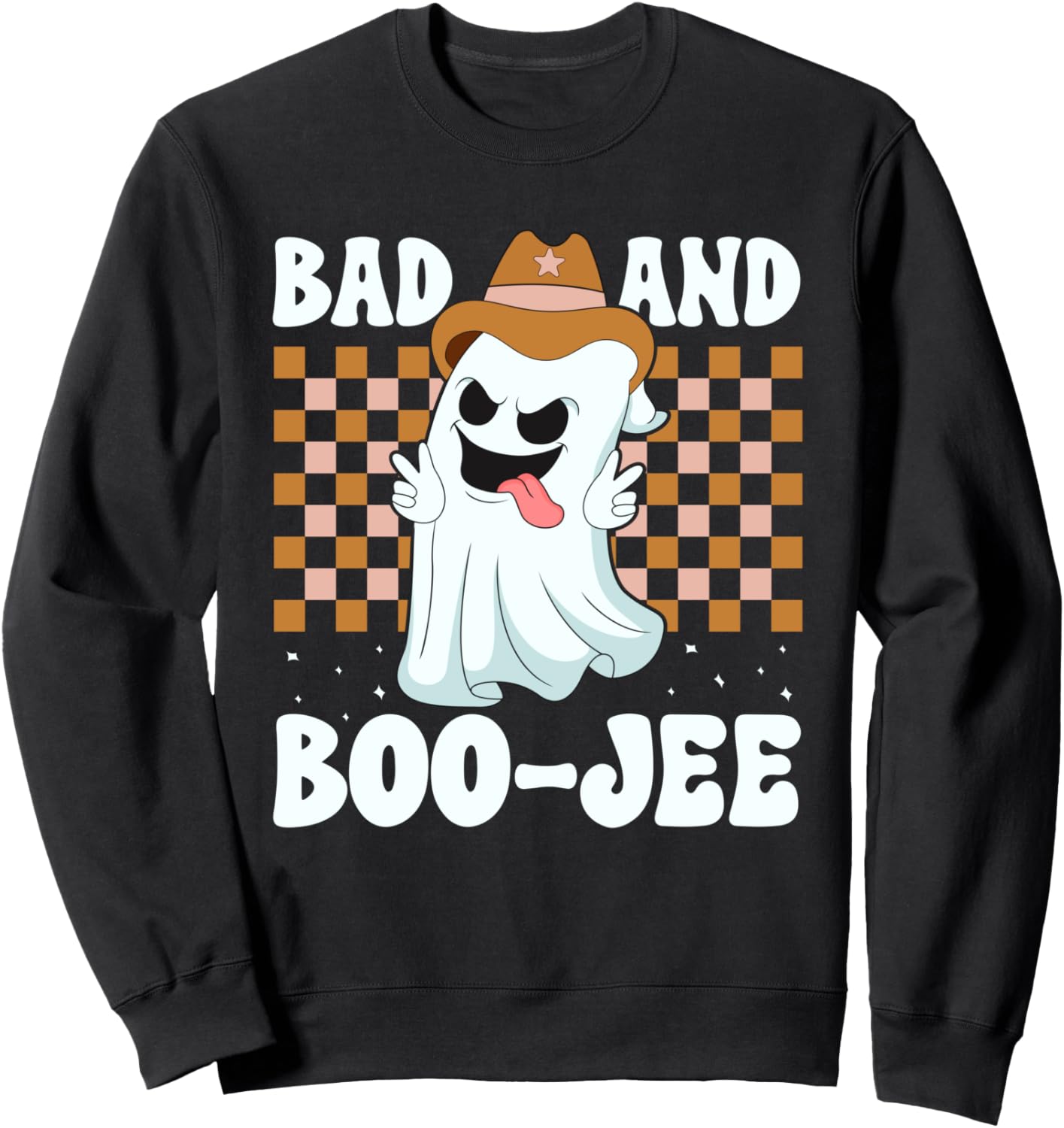 

Милый костюм призрака Буси из Bad & Boosie на Хэллоуин, жуткая толстовка Funny Ghost Halloween Boo-Jee Boujee Apparel, черный
