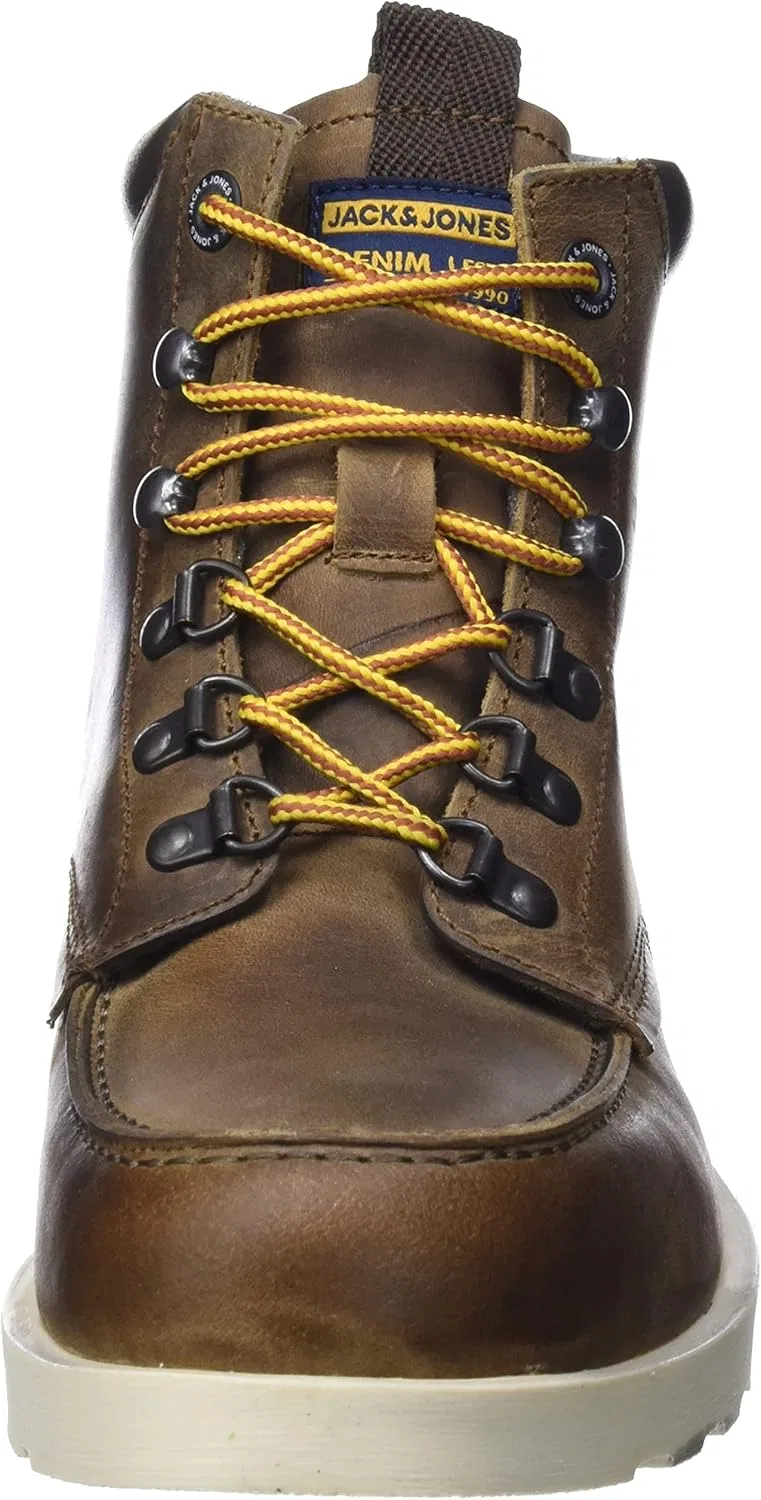 Мужские мокасины-ботинки JACK & JONES Jfwmiles, Brown Stone — фото 2